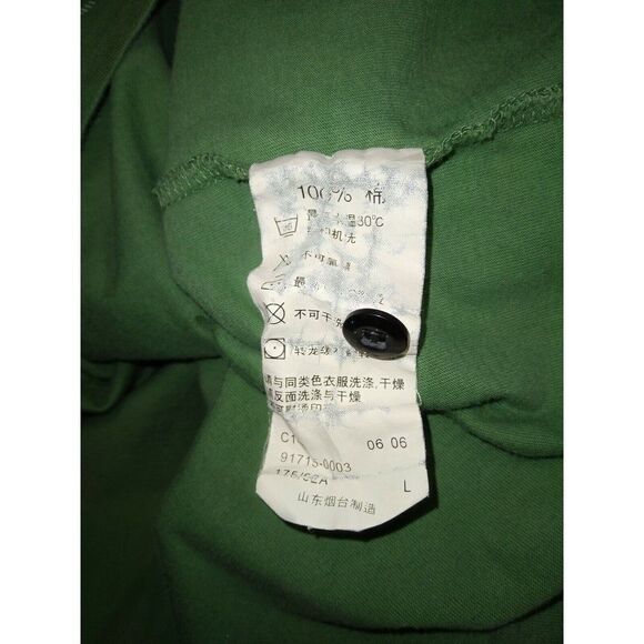 Levi's Men's "Type 1 tm Jeans" Long Sleeve T-Shirt Size Large Green - Picture 6 of 6